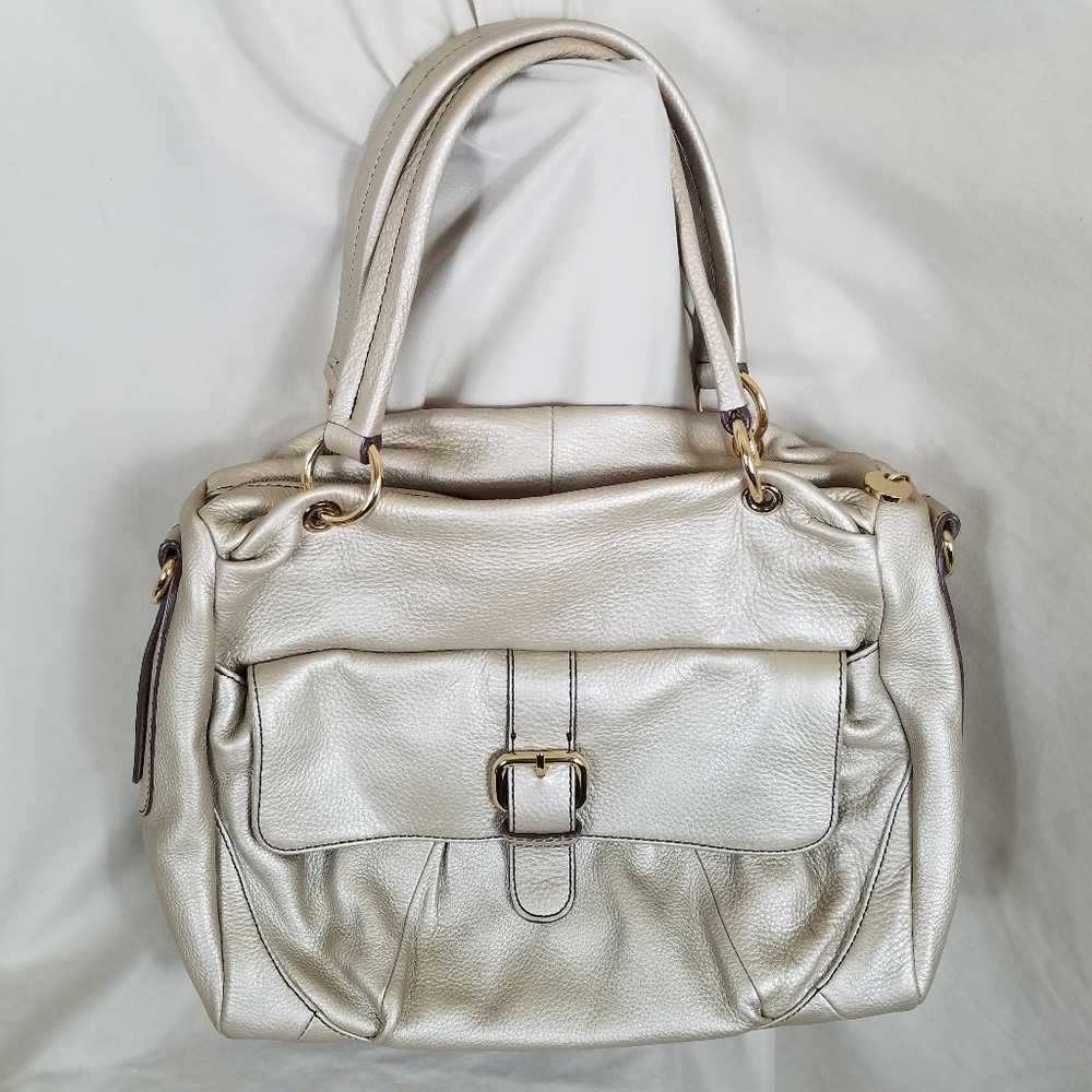 Maxx New York Gold Leather Purse